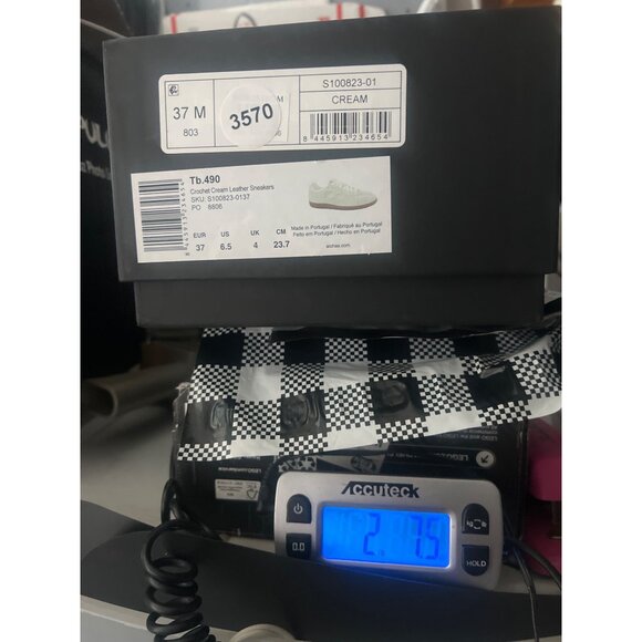 Alohas Crochet Lace Trim Sneakers Ivory Suede Shoes Women Size 37 US6.5 - Picture 11 of 11